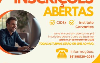 ATENÇÃO!!! Matrículas abertas para o 2º Semestre de 2026