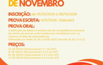 Convocatória de Novembro – DELE 2026