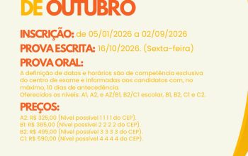 Convocatória de Outubro – DELE 2026